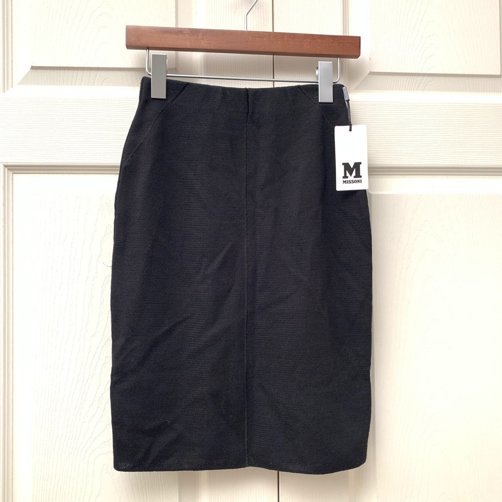 M by Missoni Knee-Length Black Skirt
